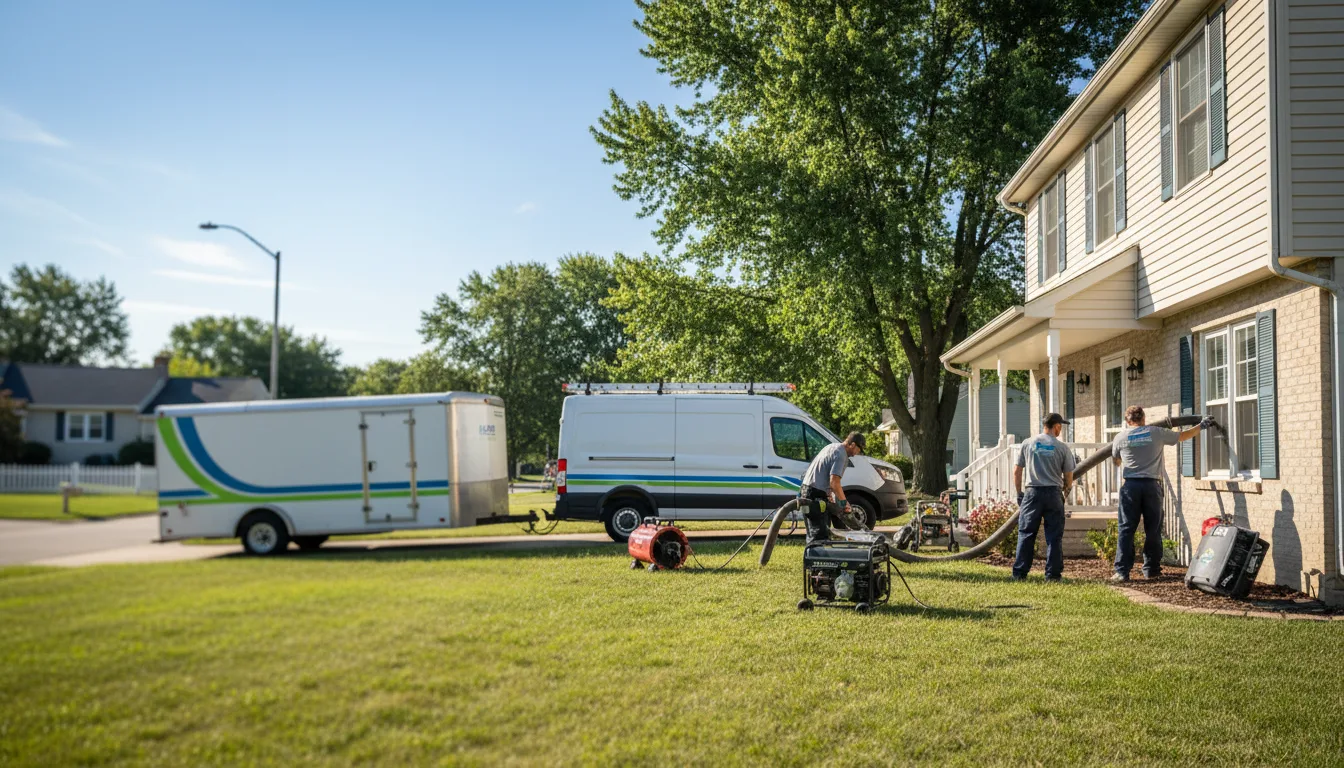 Flooded Basement Restoration And Cleanup With Repair in Dickens, IA near me